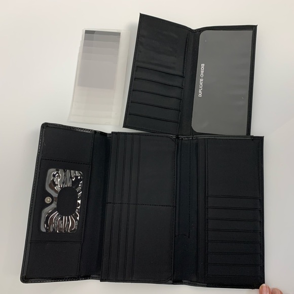 Kasper trifold Faux Leather black Wallet - Picture 7 of 15